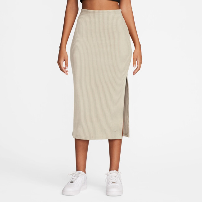Nike sportswear chill knit women's ribbed midi skirt