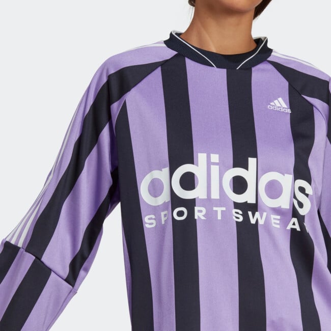 Adidas women's jacquard long-sleeve top jersey | Tops and
