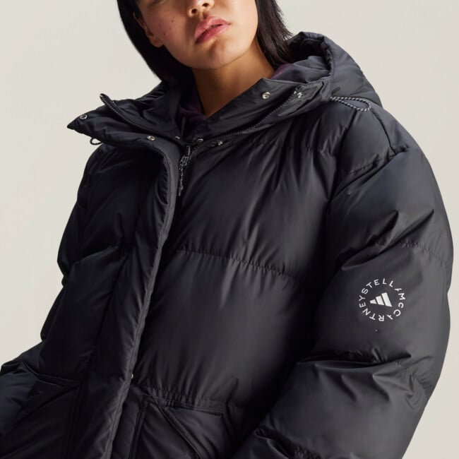 アディダス×ステラReversible Padded Mid-Length Winter Jacket Adidas by stella mccartney women's reversible padded mid