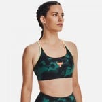 Women's Project Rock Crossback Printed Sports Bra  Printed sports bra,  Black sports bra, Sports bra