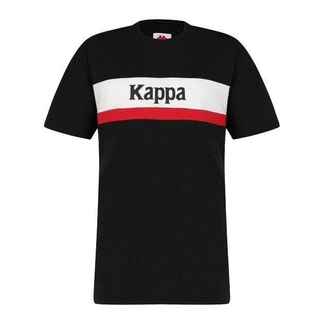 Black and red kappa shirt hot sale