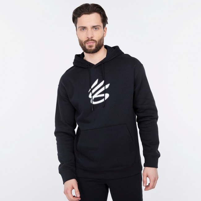 Under Armour Mens Curry Splash Hoodie - Black/Black Size M