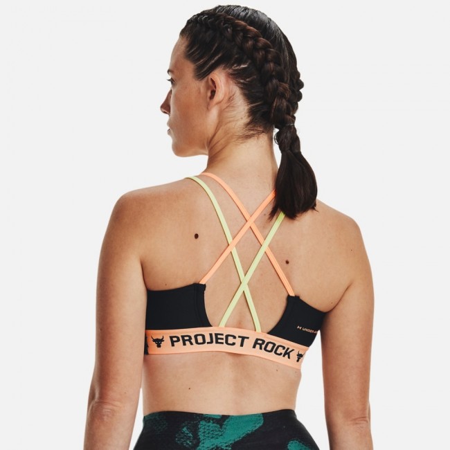 Under armour women's project rock crossback print sports bra