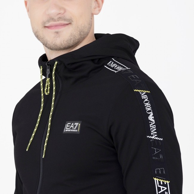 Ea7 tape new arrivals full zip hoodie