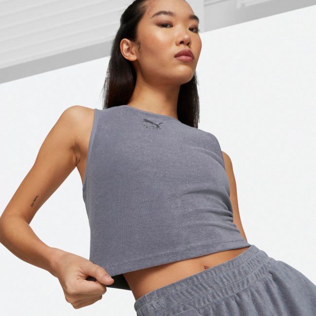 Puma women s classics toweling crop top Tops and shirts