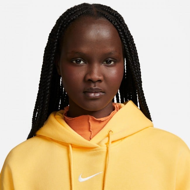 Nike dark yellow 2025 mini swoosh oversized sweatshirt