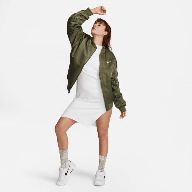 Nike bomber hotsell jacket womens green