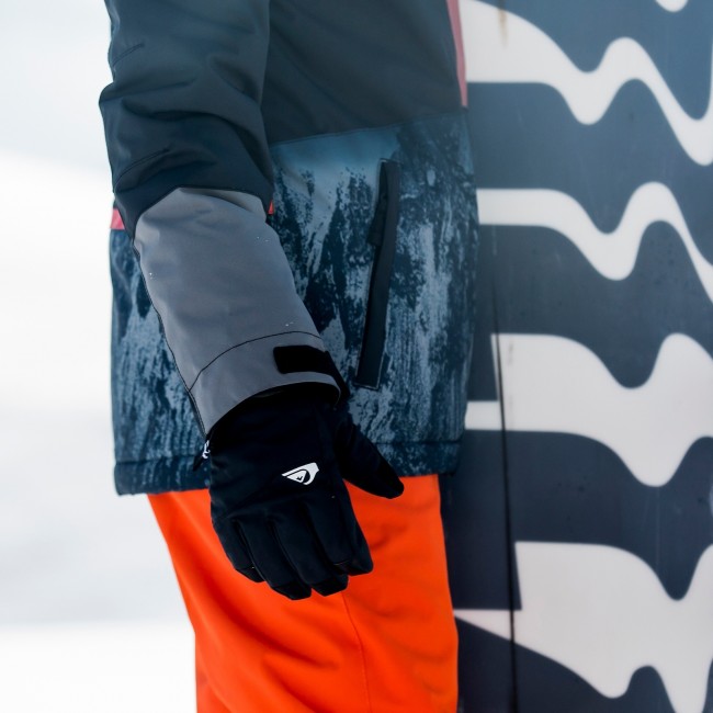Quiksilver boys mission insulated snowboard ski mittens Gloves