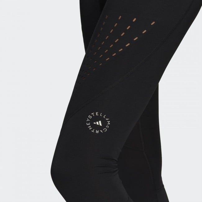 adidas By Stella McCartney Warp Knit Laser-cut Leggings in Black