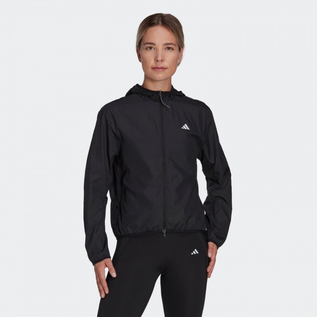 Adidas black cheap windbreaker womens