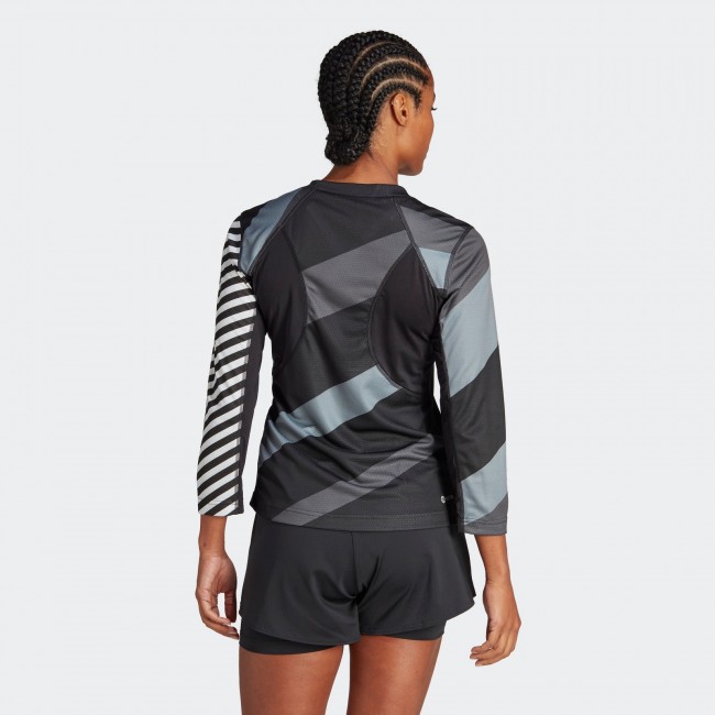 Adidas long sleeve store running top womens