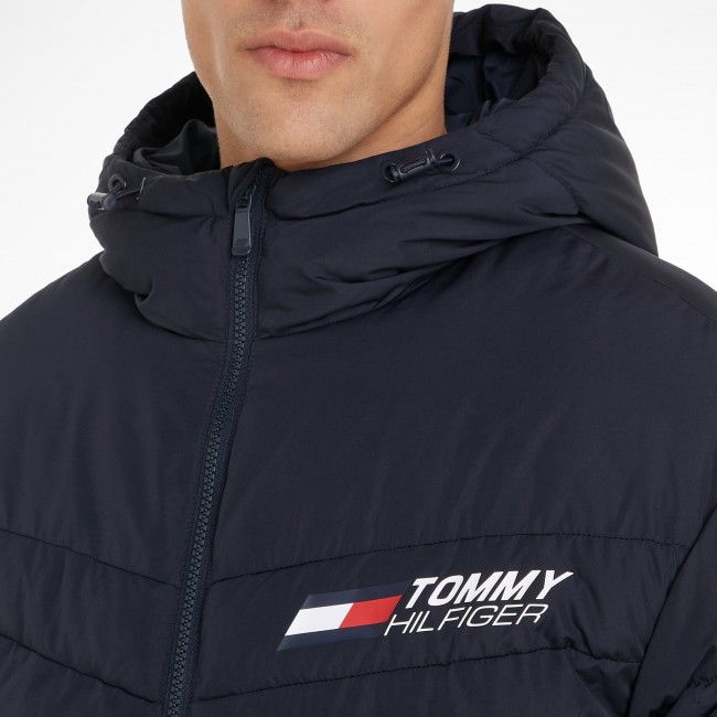 Tommy hilfiger men s warm hooded padded jacket Jackets and