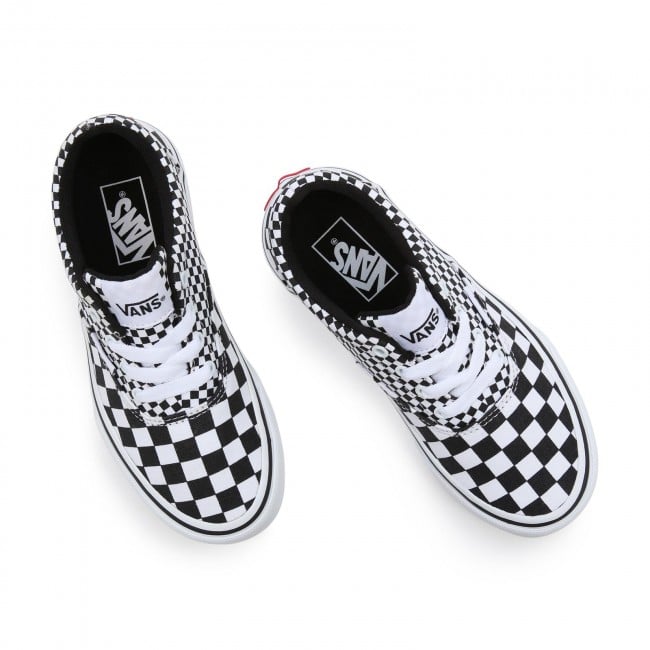 Black and white mix check vans sale