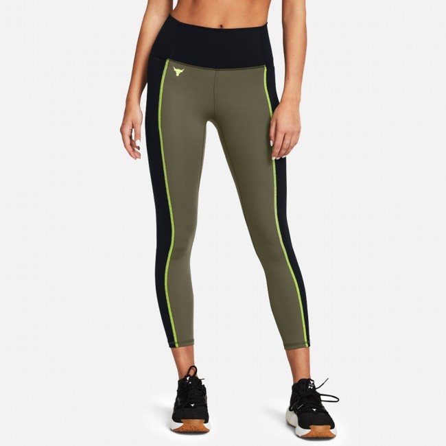 Under armour women s project rock lg colorblock ankle leggings Pants Sportland Outlet