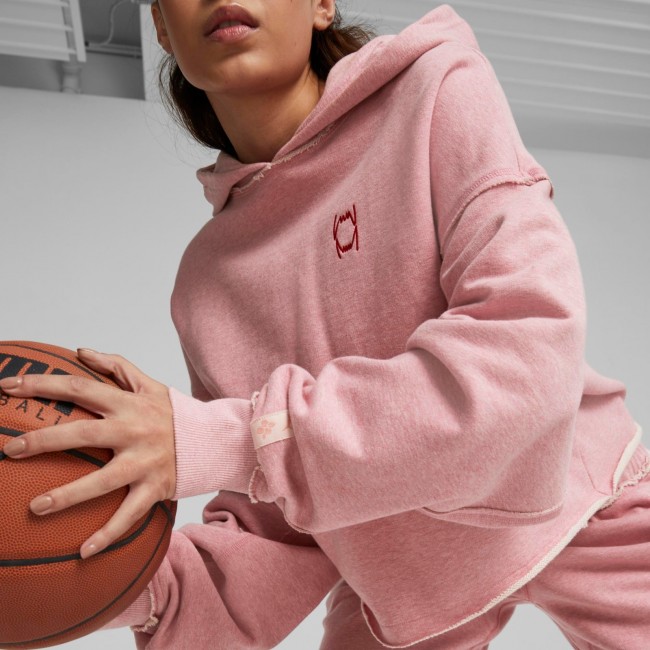 Puma women s plant dye pivot crop hoodie Hoodies and sweatshirts Sportland Outlet