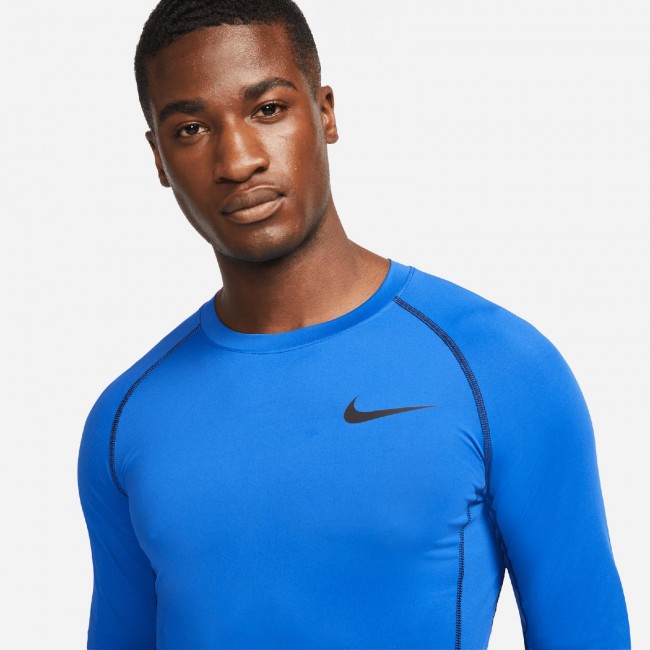 Nike blue long sleeve top online