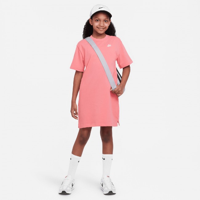 Pink nike t shirt dress cheap