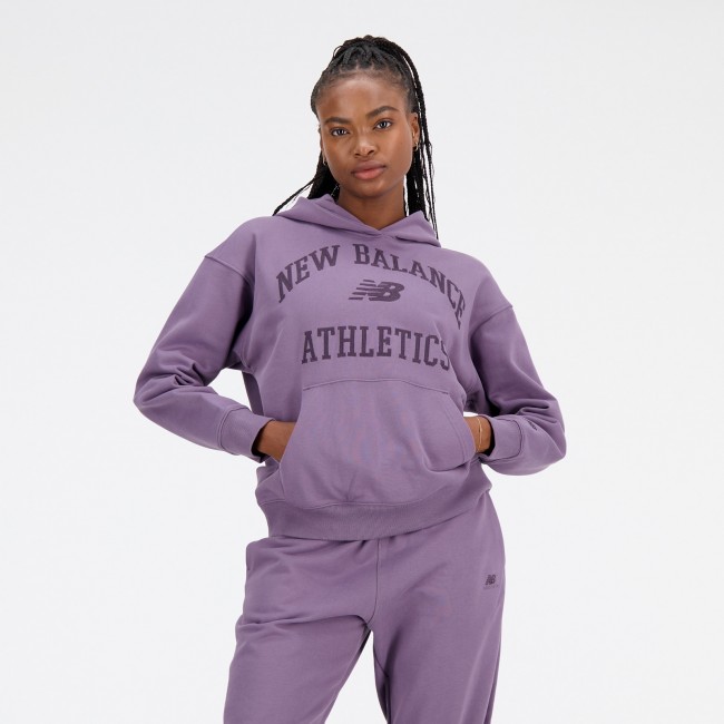 New balance women s athletics varsity oversized fleece hoodie Hoodies and sweatshirts Sportland Outlet