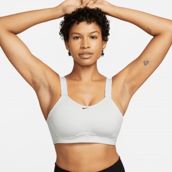 Women's Light Support Brushed Sculpt Bold Stitch Sports Bra - All In  Motion™ White XL