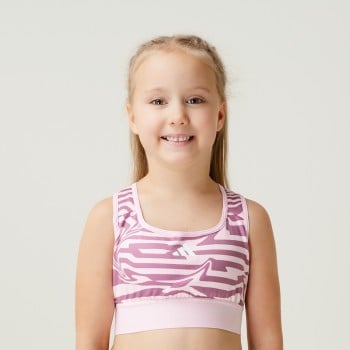 Junior Sports Essential Printed Bra Girls Size Medium and Large Color  Pinksicle and White
